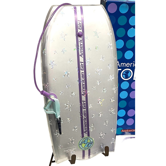 American Girl Today KAILEY’S BOOGIE BOARD + Carry Bag Wrist Leash Wax Jar In BOX - Picture 6 of 8